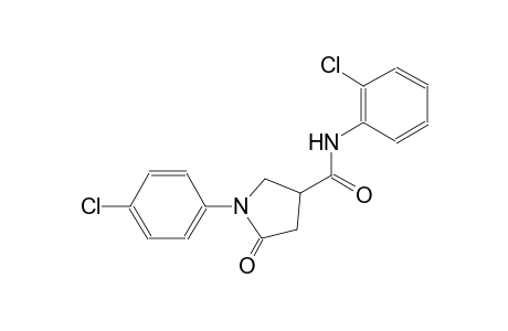 N-(2-chlorophenyl)-1-(4-chlorophenyl)-5-oxo-3-pyrrolidinecarboxamide