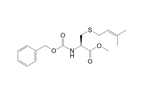 (R)-methyl 2-(benzyloxycarbonylamino)-3-(3-methylbut-2-enylthio)propanoate