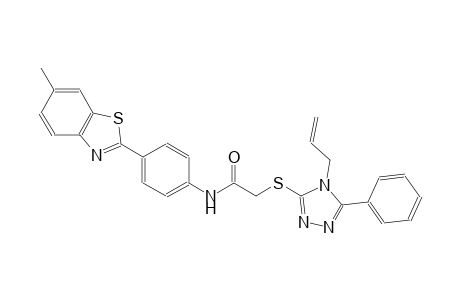 acetamide, N-[4-(6-methyl-2-benzothiazolyl)phenyl]-2-[[5-phenyl-4-(2-propenyl)-4H-1,2,4-triazol-3-yl]thio]-