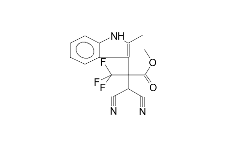 3-(1-METHOXYCARBONYL-1-TRIFLUOROMETHYL-2,2-DICYANOETHYL)-2-METHYLINDOLE