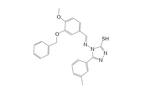 4-({(E)-[3-(benzyloxy)-4-methoxyphenyl]methylidene}amino)-5-(3-methylphenyl)-4H-1,2,4-triazole-3-thiol