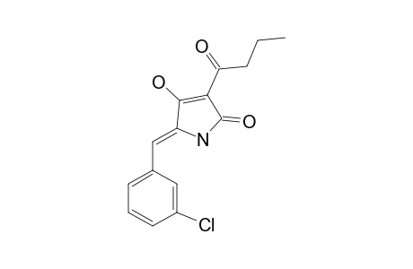 5-(3'-Chlorobenzylidene)-3-butanoyl - tetramic acid
