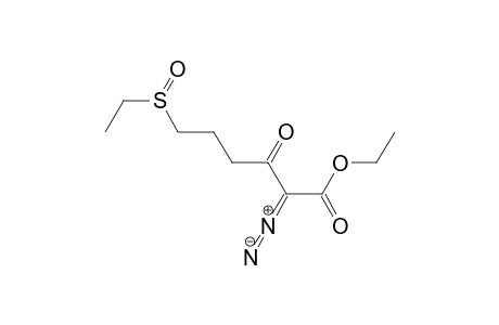 Hexanoic acid, 2-diazo-6-(ethylsulfinyl)-3-oxo-, ethyl ester