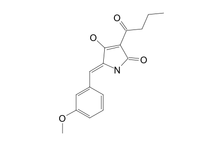 5-(3'-Methoxybenzylidene)-3-butanoyl - tetramic acid