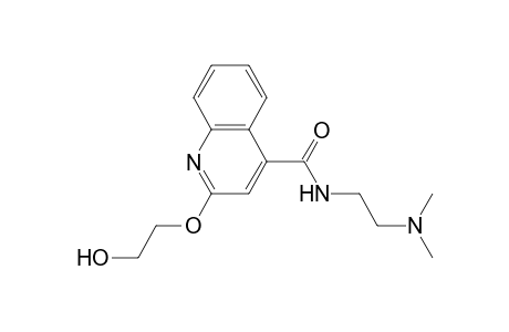 2-(2-Hydroxyethoxy)-n-(2-(dimethylamino)ethyl)-4-qutnolinecarboxamide