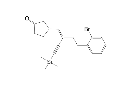 3-[(Z)-[1-[2-(2-Bromophenyl)ethyl-4-(trimethylsilyl)-1-buten-3-yn]yl]]cyclopentanone