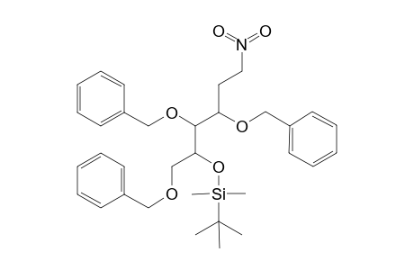 D-arabino-Hexitol, 1,2-dideoxy-5-O-[(1,1-dimethylethyl)dimethylsilyl]-1-nitro-3,4,6-tris -O-(phenylmethyl)-