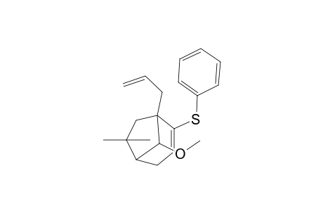 (1RS,5SR,8RS)-8-Methoxy-6,6-dimethyl-2-phenylthio-1-(2-propenyl)bicyclo[3.2.1]oct-2-ene