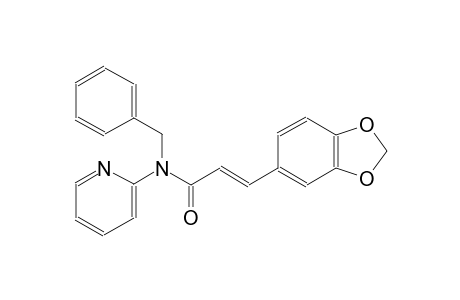 (2E)-3-(1,3-benzodioxol-5-yl)-N-benzyl-N-(2-pyridinyl)-2-propenamide