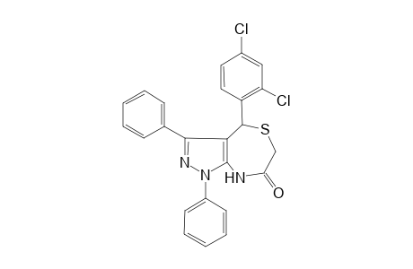 4-(2,4-Dichloro-phenyl)-1,3-diphenyl-4,8-dihydro-1H-pyrazolo[3,4-e][1,4]thiazepin-7-one