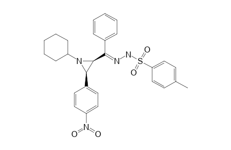 CIS-N-(CYCLOHEXYL)-3-(4-NITROPHENYL)-AZIRIDIN-2-YL-PHENYL-KETONE-TOSYLHYDRAZONE