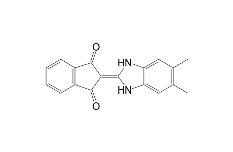 2-(5,6-dimethyl-1,3-dihydrobenzimidazol-2-ylidene)indane-1,3-dione