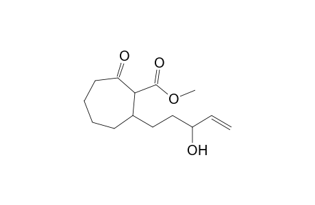 Methyl 3-(3-hydroxy-4-penten-1-yl)cycloheptanone-2-carboxylate