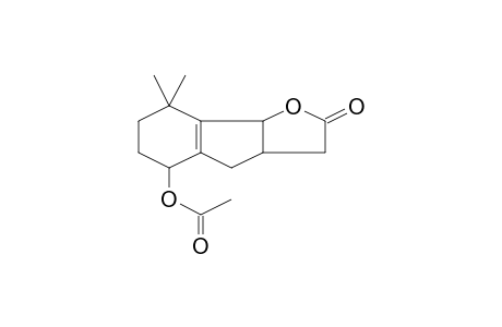 Acetic acid, 8,8-dimethyl-2-oxo-3,3a,4,5,6,7,8,8b-octahydro-2H-indeno[1,2-b]furan-5-yl ester