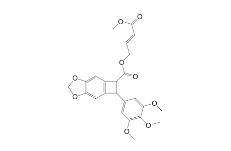 (E)-3-carbomethoxy-2-propenyl trans-6-(3,4,5-trimethoxyphenyl)cyclobuta(f)-1,3-benzodioxole-5-carboxylate