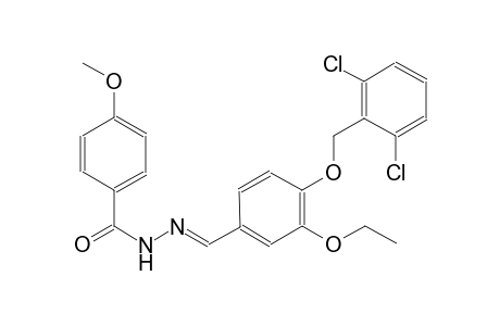 N'-((E)-{4-[(2,6-dichlorobenzyl)oxy]-3-ethoxyphenyl}methylidene)-4-methoxybenzohydrazide