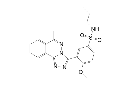 4-methoxy-3-(6-methyl[1,2,4]triazolo[3,4-a]phthalazin-3-yl)-N-propylbenzenesulfonamide