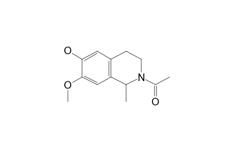 1,2,3,4-Tetrahydroisoquinolin-6-ol, N-acetyl-7-methoxy-1-methyl-