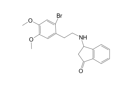 N-[.beta.-Bromo-4,5-dimethoxyphenyl ethyl]-3-amino-1-indanone