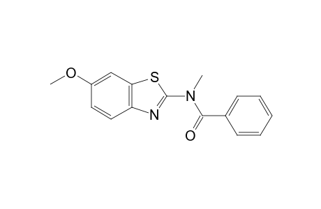 N-(6-Methoxy-1,3-benzothiazol-2(3H)-ylidene)benzamide, methyl derivative