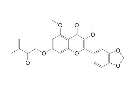 7-(2-Hydroxy-3-methylbut-3-enyloxy)-3,5-dimethoxy-3',4'-methylenedioxyflavone