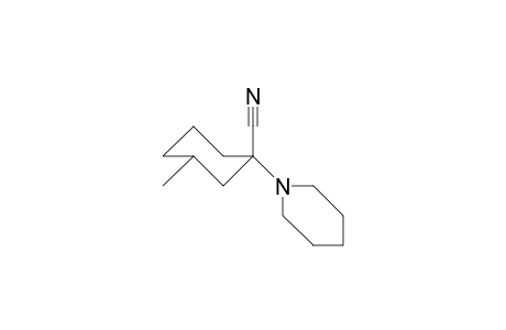 cis-3-Methyl-1(R)-piperidino-cyclohexanenitrile