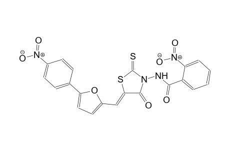 benzamide, 2-nitro-N-[(5Z)-5-[[5-(4-nitrophenyl)-2-furanyl]methylene]-4-oxo-2-thioxothiazolidinyl]-