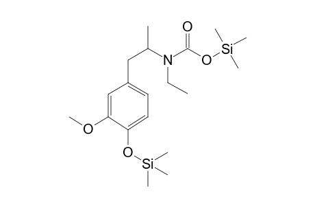 4-Hydroxy-3-methoxy-N-ethylamphetamine CO2 2TMS