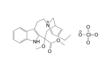 16-Methoxycleavaminium perchlorotetraoxide (7-Ethyl-6-methoxy-6,6a-seco-9,10,12,13-tetrahydro-6,9-methano-5H-pyrido[1',2':1,2]azepino[4,5-b]indole-6(6aH)-carboxylic acid methyl ester perchlorotetraoxide)