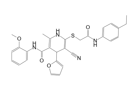 3-pyridinecarboxamide, 5-cyano-6-[[2-[(4-ethylphenyl)amino]-2-oxoethyl]thio]-4-(2-furanyl)-1,4-dihydro-N-(2-methoxyphenyl)-2-methyl-