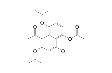 Ethanone, 1-[5-(acetyloxy)-4-methoxy-2,8-bis(1-methylethoxy)-1-naphthalenyl]-
