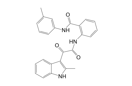1H-Indole-3-acetamide, 2-methyl-N-[2-[[(3-methylphenyl)amino]carbonyl]phenyl]-.alpha.-oxo-
