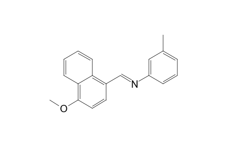 N-[(E)-(4-Methoxy-1-naphthyl)methylidene]-3-methylaniline