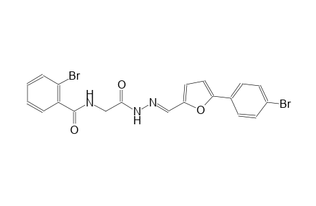 acetic acid, [(2-bromobenzoyl)amino]-, 2-[(E)-[5-(4-bromophenyl)-2-furanyl]methylidene]hydrazide
