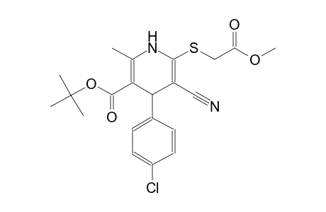 3-pyridinecarboxylic acid, 4-(4-chlorophenyl)-5-cyano-1,4-dihydro-6-[(2-methoxy-2-oxoethyl)thio]-2-methyl-, 1,1-dimethylethyl ester