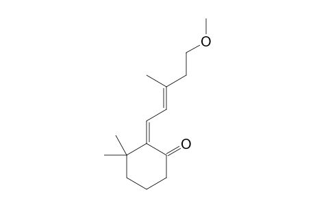 (2Z)-2-[(2E)-5-Methoxy-3-methyl-2-pentenylidene]-3,3-dimethylcyclohexanone