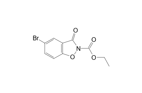 5-bromo-3-oxo-1,2-benzisoxazoline-2-carboxylic acid, ethyl ester