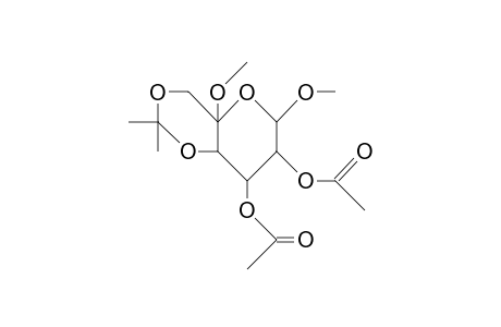 Methyl 4,6-O-isopropylidene-5-C-methoxy-B-D-galactopyranoside diacetate