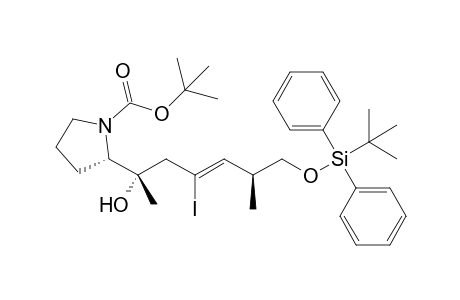(2S)-2-[(Z,1S,5S)-6-[tert-butyl(diphenyl)silyl]oxy-1-hydroxy-3-iodo-1,5-dimethyl-hex-3-enyl]pyrrolidine-1-carboxylic acid tert-butyl ester