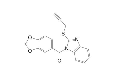 1-(1,3-Benzodioxol-5-ylcarbonyl)-2-(2-propynylsulfanyl)-1H-benzimidazole