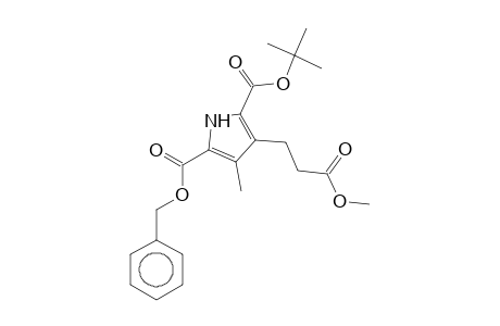 1H-Pyrrole-3-propanoic acid, 5-benzyloxycarbonyl-2-t-butoxycarbonyl-4-methyl-, methyl ester