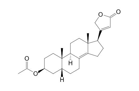 3.beta.-Acetoxy-5.beta.-carda-8(14),20(22)-dienolide