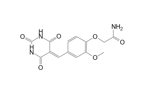 2-{2-methoxy-4-[(2,4,6-trioxotetrahydro-5(2H)-pyrimidinylidene)methyl]phenoxy}acetamide
