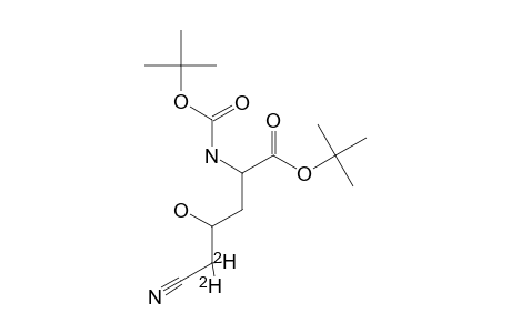 TERT.-BUTYL-2-(TERT.-BUTOXYCARBONYLAMINO)-5-CYANO-5,5-DIDEUTERIO-4-HYDROXYPENTANOATE;MAJOR-DIASTEREOMER