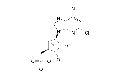 X1(6-AMINO-2-CHLOROPURIN-9-YL)-2',3'-(DIHYDROXY)-1'-(PHOSPHONOMETHYLENE)-BICYCLO-[3.1.0]-HEXANE