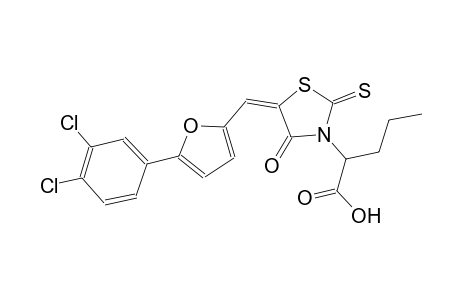 3-thiazolidineacetic acid, 5-[[5-(3,4-dichlorophenyl)-2-furanyl]methylene]-4-oxo-alpha-propyl-2-thioxo-, (5E)-