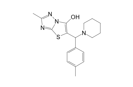 2-Methyl-6-{.alpha.-(N'-methyl-N-piperidino)-4'-methylbenzyl]thiazolo[3,2-b]-1,2,4-triazol-5-ol