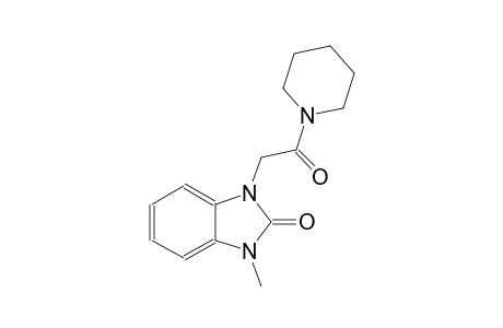 1-methyl-3-[2-oxo-2-(1-piperidinyl)ethyl]-1,3-dihydro-2H-benzimidazol-2-one