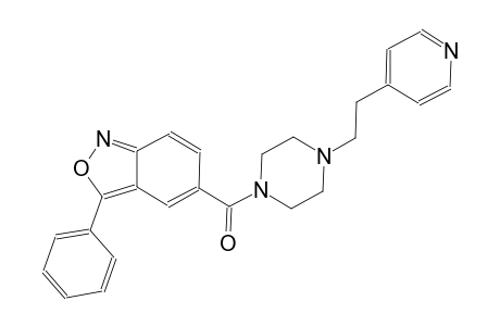 2,1-benzisoxazole, 3-phenyl-5-[[4-[2-(4-pyridinyl)ethyl]-1-piperazinyl]carbonyl]-