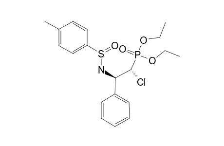 DIETHYL-(S-(S),1R,2R)-(+)-1-CHLORO-2-PHENYL-2-(PARA-TOLUENESULFINAMIDE)-ETHYLPHOSPHONATE